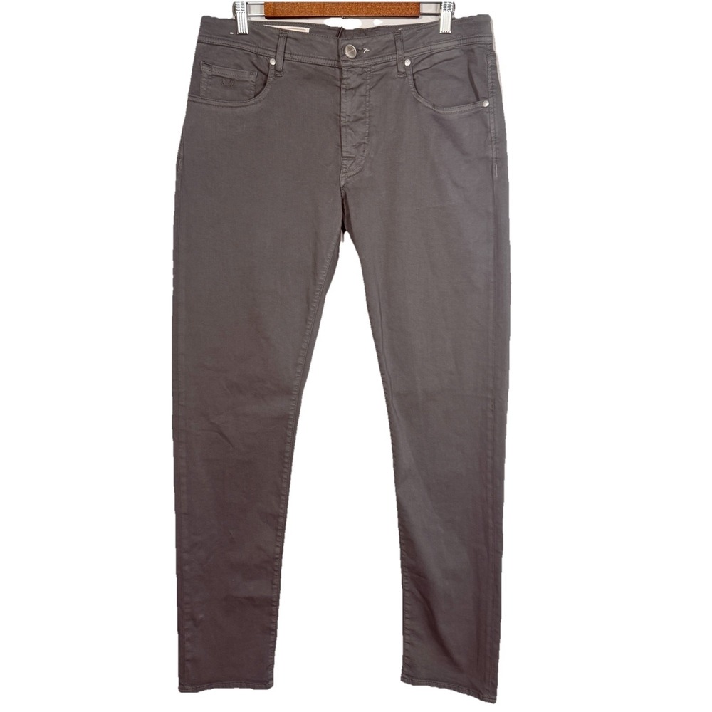 Tramarossa Michelangelo Jeans Mens 34x34 Slate Gray‎ Soft Dye Slim Super Stretch
